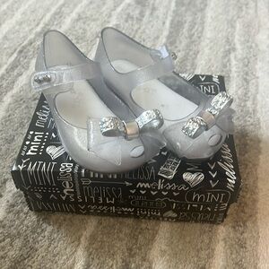 Mini Melissa Silver Stars shoe